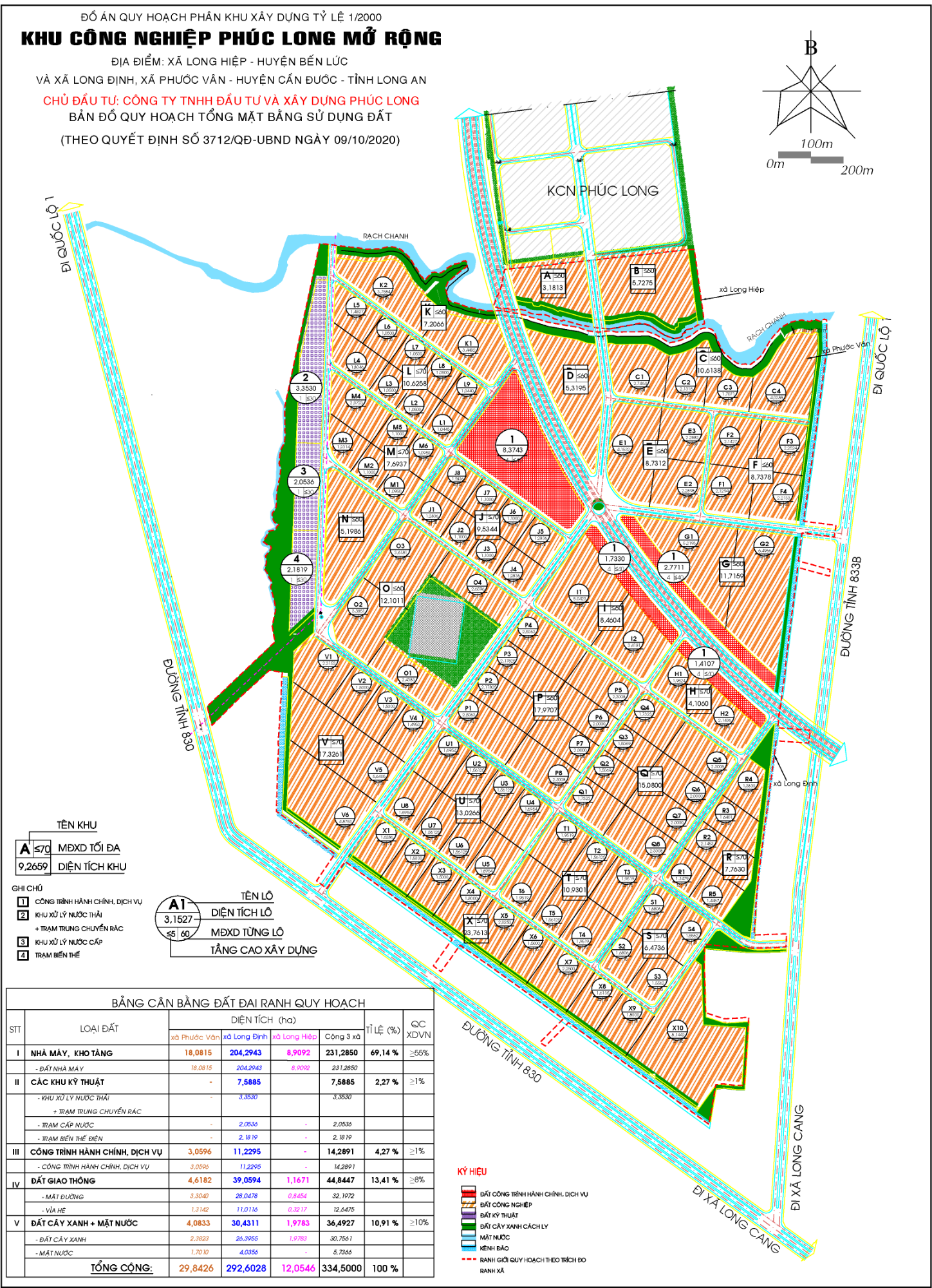 Đồ án quy hoạch KCN Phúc Long mở rộng