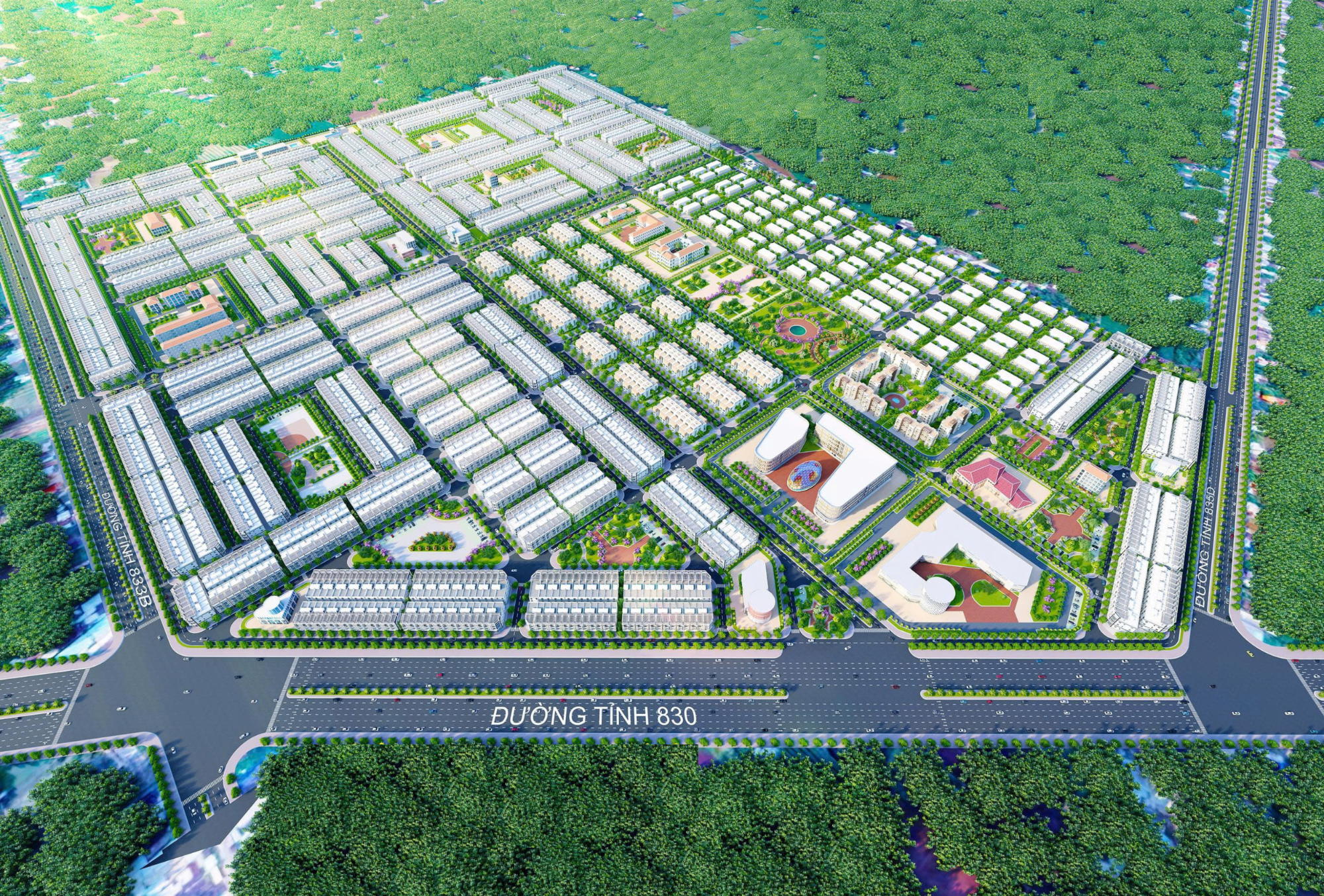 KHU TÁI ĐỊNH CƯ VÀ NHÀ Ở XÃ HỘI PHÚC LONG